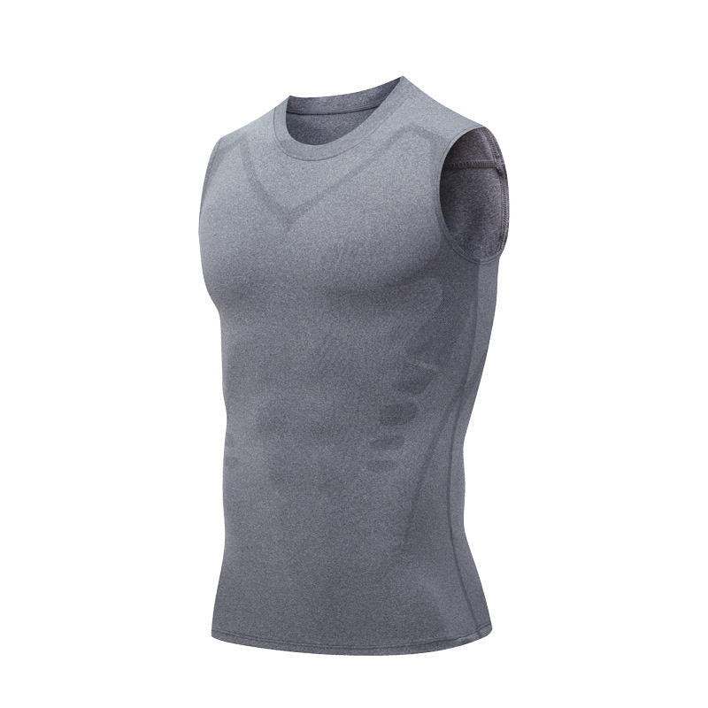 Men's Compression Tank in Gray