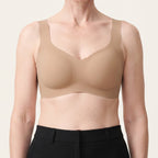 LYNE Seamless Wireless Vest Bra in Skin, front view