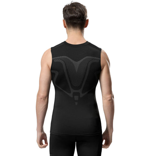 Back of the black tank with the mesh panel