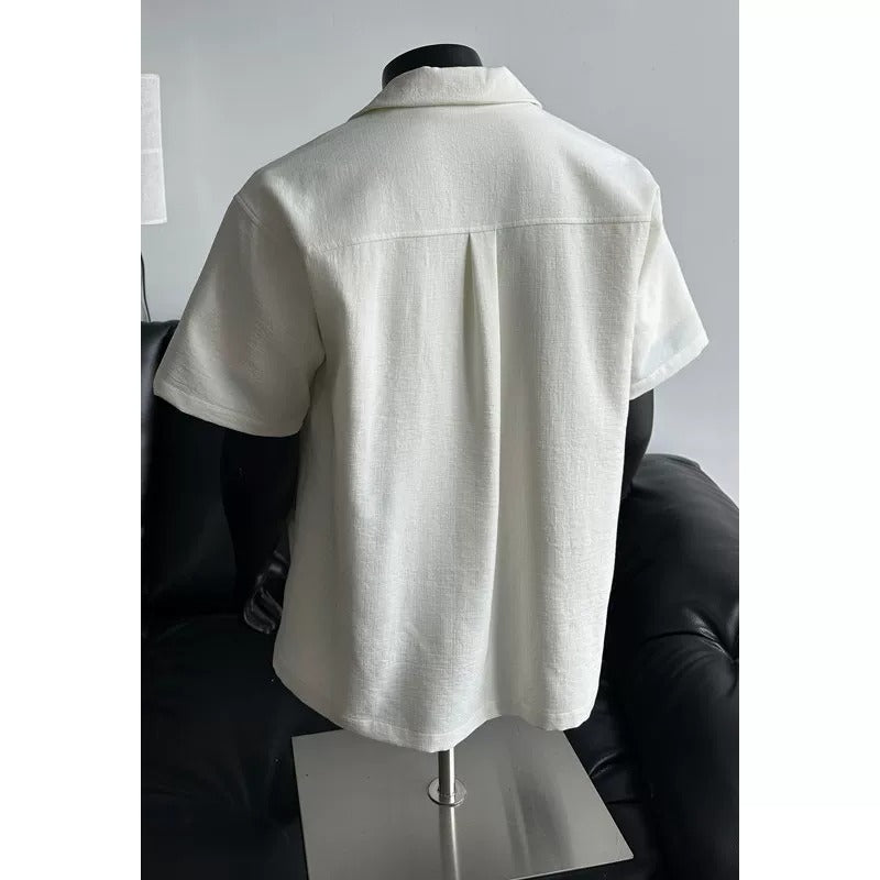 Back of the apricot shirt