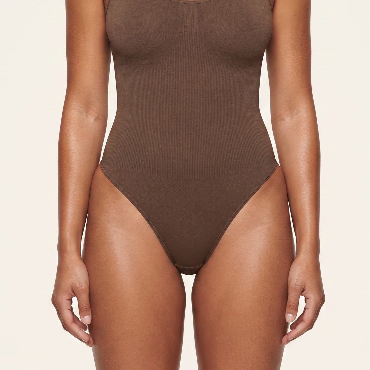 Core Seamless Bodysuit in coffee  crop c