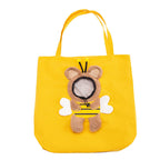 Supplier photograph of the yellow Bee canvas pet tote