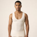 Men Support Tank in white