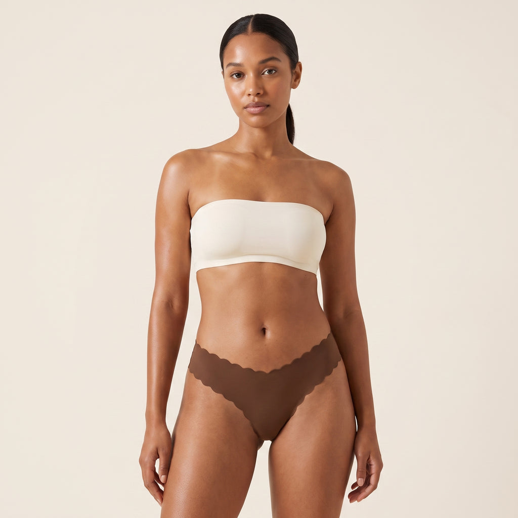Everyday Seamless Thong in coffee