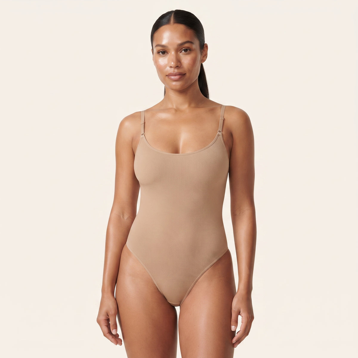 Core Seamless Bodysuit in skin