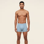 Silk-Lined Modal Boxer Brief in mineral blue