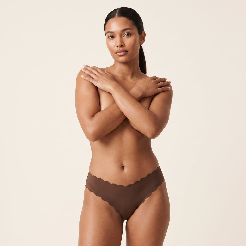 Everyday Seamless Thong in coffee
