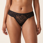 Sheer Lace Thong — lace detail