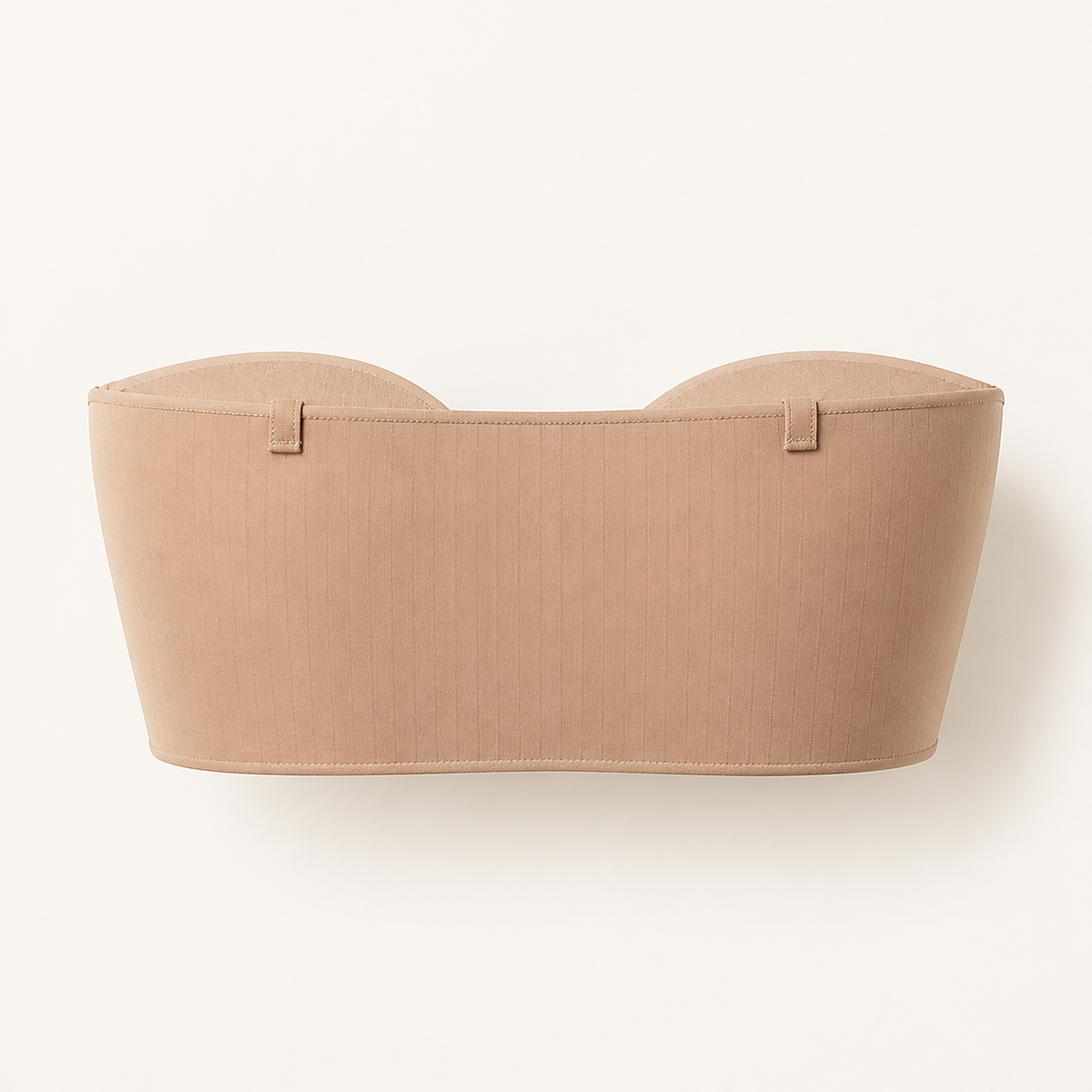 LYNE Everyday Bandeau Bra, rear view showing the smooth pull-on band and strap loops