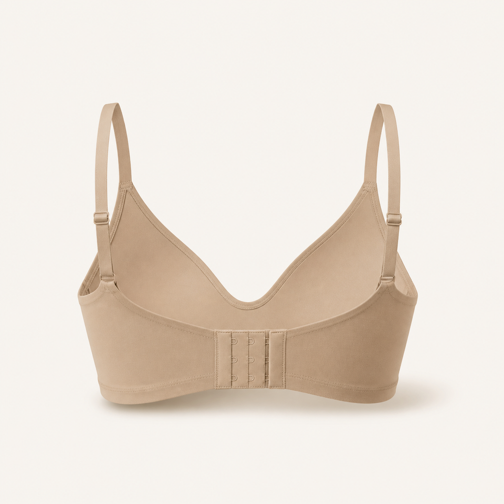 LYNE Everyday T-Shirt Bra, rear view showing the multi-row hook-and-eye closure