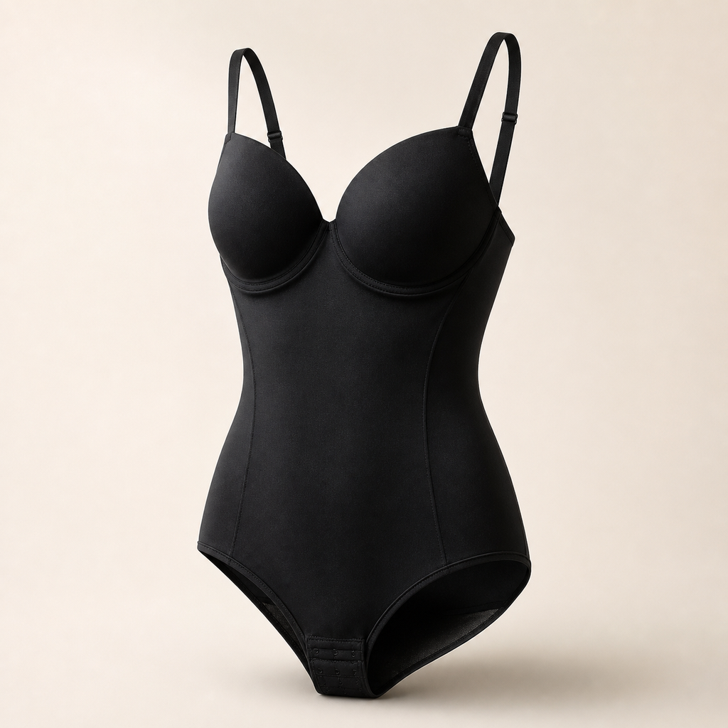 LYNE Core Mesh Bodysuit in black