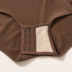 LYNE Core Seamless Bodysuit, hook-and-eye gusset opening and cotton lining detail
