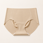 LYNE Core Smooth Brief in sand, laser-cut edges and a flat traceless waist